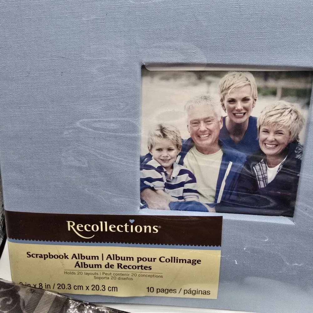4 RECOLLECTIONS SCRAPBOOK ALBUM Photo Window Cover 8x8 inch‎ 10-Page